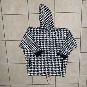 Vintage Slippery When Wet houndstooth rain coat size medium